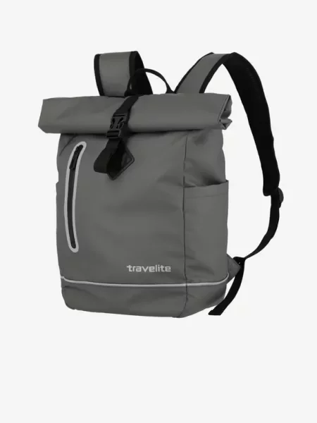 Travelite Basics Roll-up Plane Backpack Grey γκρι