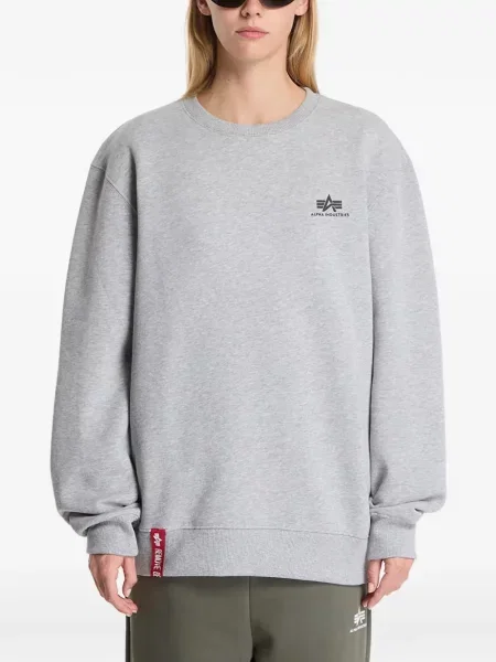 Pulover Alpha Industries cu imagine gri