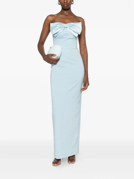 Rochie maxi Leen Mougrhabi cu funde albastru