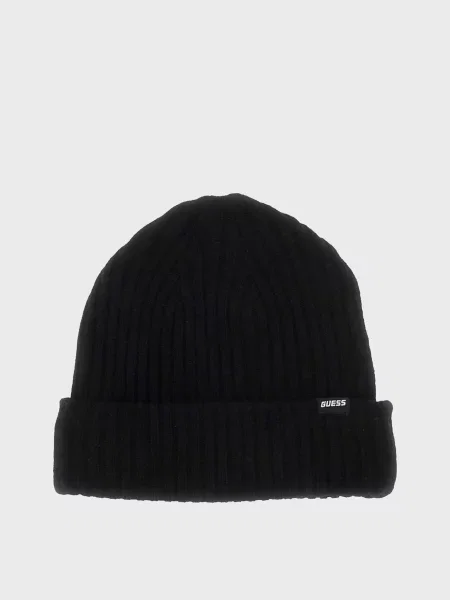 Шерстяная шапка Guess черная