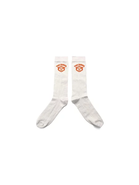 The Dudes Bear Tennis Socks Unisex Skarpetki The Dudes Krem Size: