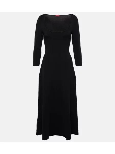Rochie midi Staud până la genunchi de costum negru