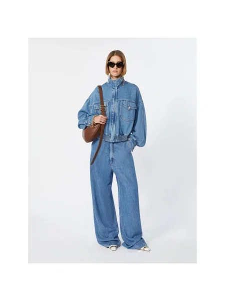 Jeansy Sportmax niebieskie