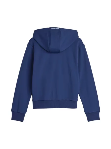 Bluza z kapturem Adidas elegancka do biegania niebieska