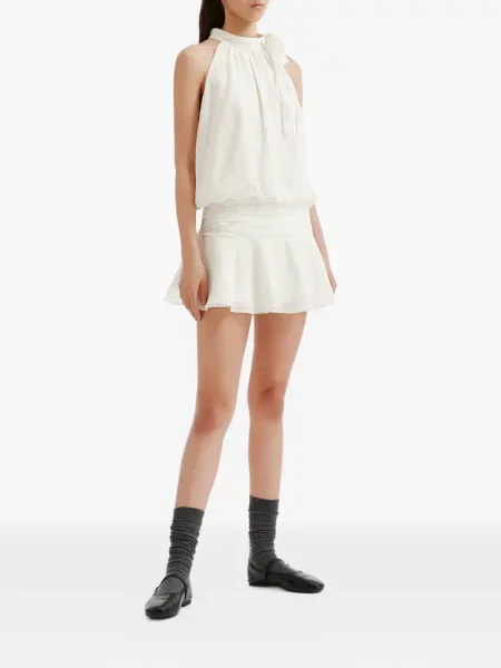 Rochie mini B+ab cu volane