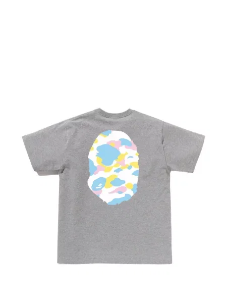 Tricou A Bathing Ape® cu model camuflaj gri