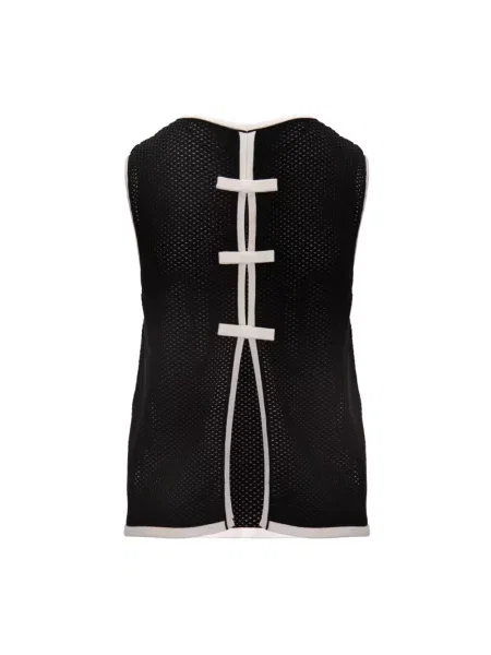 Top Elisabetta Franchi bez rękawów czarny