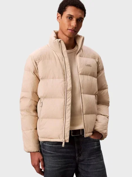 Пуховик Calvin Klein бежевий