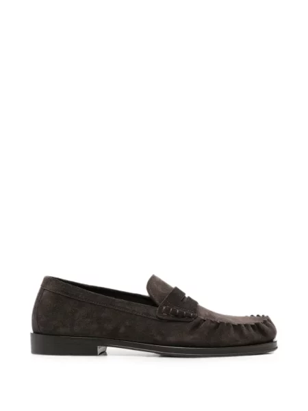 Pantofi loafer Henderson Baracco cu bretele maro
