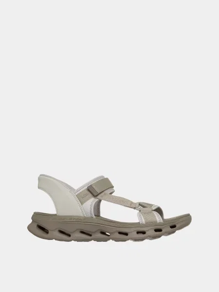 Сандалії Skechers текстиль бежевий