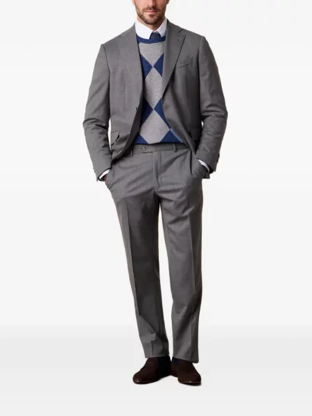 Pulover Brooks Brothers cu model argyle albastru