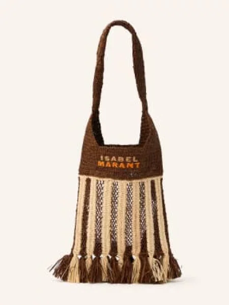 Isabel Marant Torba Na Ramię Praia Small braun beżowa