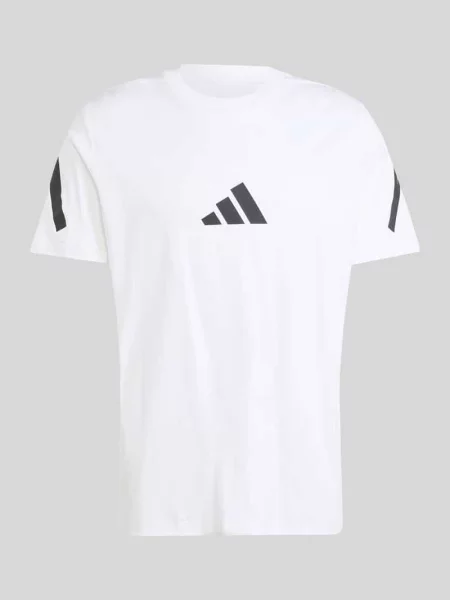 T-shirt o kroju regular fit z czystej bawełny Adidas biała