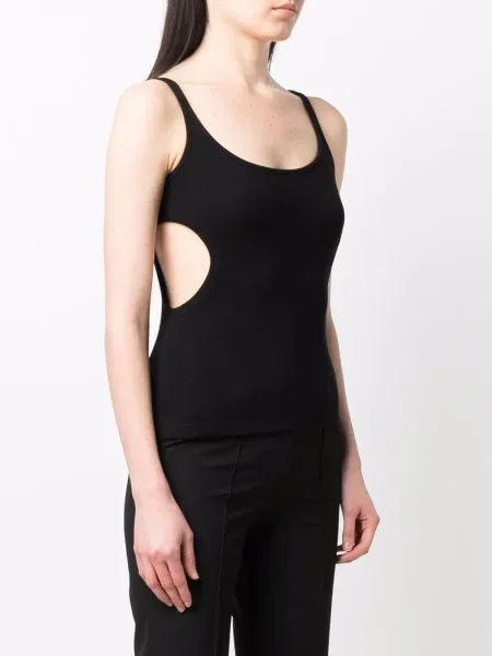 Top Off-white bez rukávů bílý