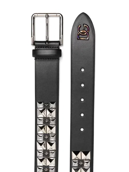 Cu centură curea Dolce & Gabbana din piele negru