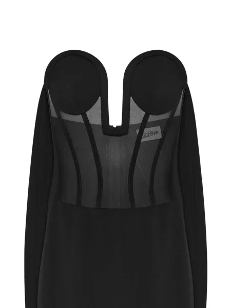 Rochie Jean Paul Gaultier din tul de costum negru