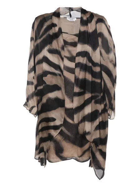 Cardigan Adidas By 424 de mătase cu imagine cu model zebră