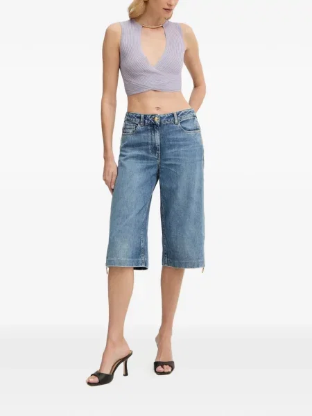 Top Elisabetta Franchi tricotate plic violet