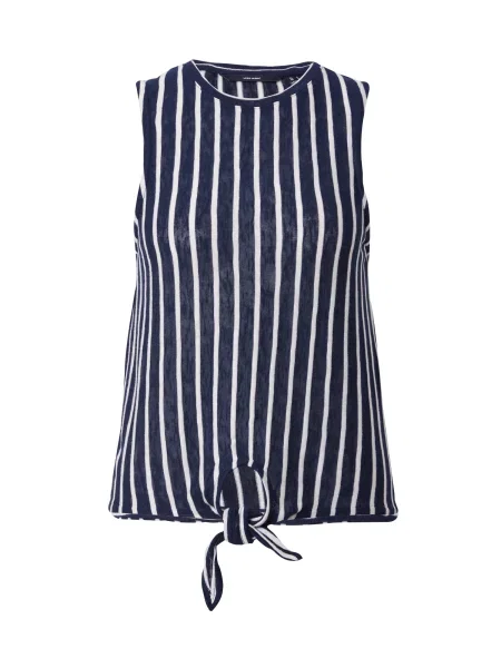 VERO MODA Top VMLANA bleumarin alb