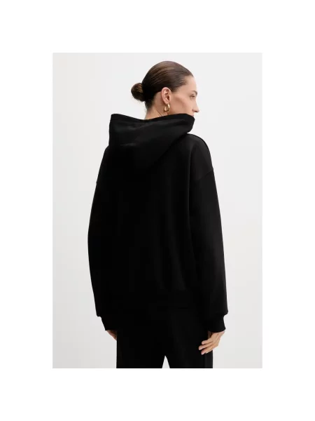 La Mania bluza z kapturem z aplikacją ROCKY czarny