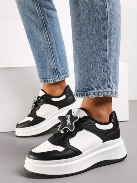 Sneakerși pe Platformă cu Steluță Detașabilă Ekaria negri