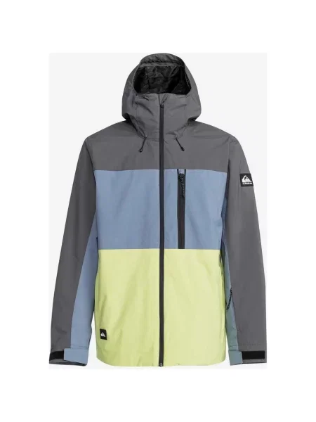 Kurtka z kapturem Quiksilver Sycamore turkusowa zielona L szara
