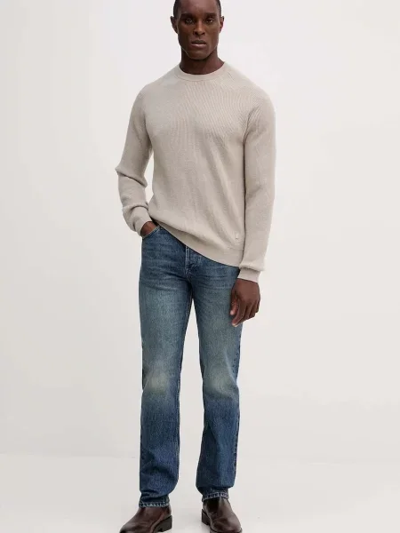 Вовняний светр Liu Jo бежевий