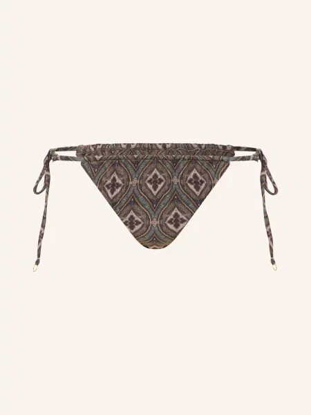 Triangulární Bikiny Positano hnědá / černošedá šedá