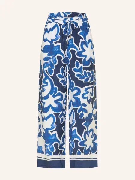 Betty&Co Spodnie blau białe