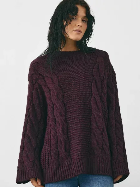 Noella Pulóver Lisbeth burgundi vörös