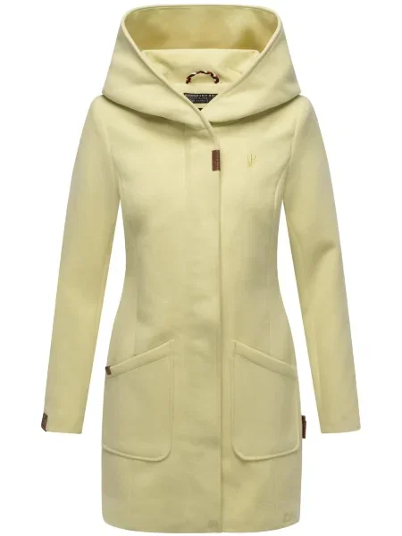 MARIKOO Palton de primăvară-toamnă Maikoo maro / deschis galben