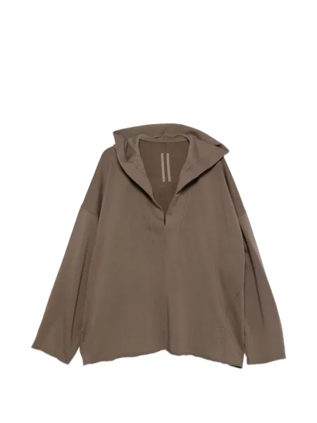Hanorac cu glugă Rick Owens Drkshdw cu glugă maro