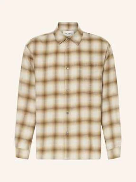 Frame Košile Comfort Fit tmavě žlutá/ černošedá/ krémová žlutá