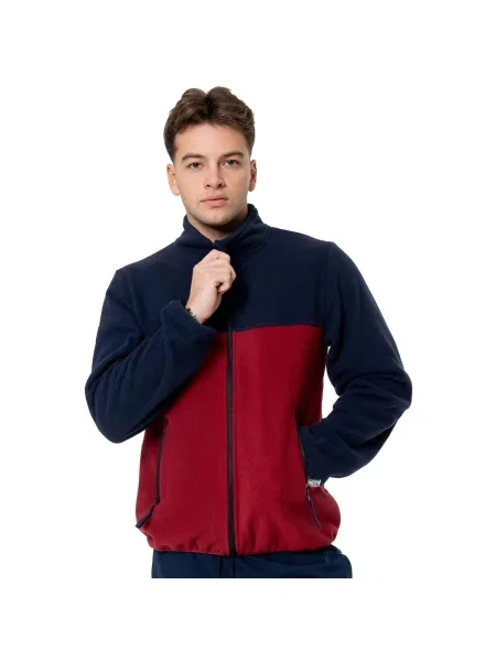 Mikina na zips Leone 1947 červená