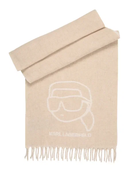 Karl Lagerfeld Fular IKON / alb natural bej