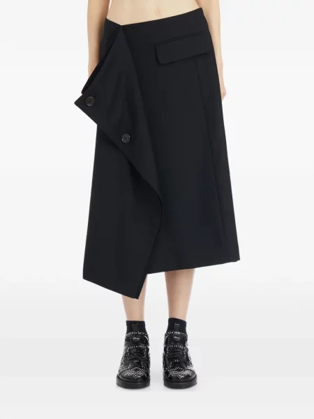 Fustă midi Comme Des Garçons negru