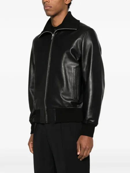 Geanta de piele Sandro negru