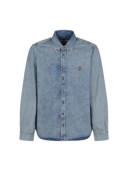 Koszula dżinsowa Ami Paris niebieska