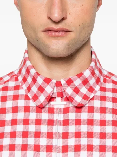 Košulja Thom Browne karirana od flanela crvena