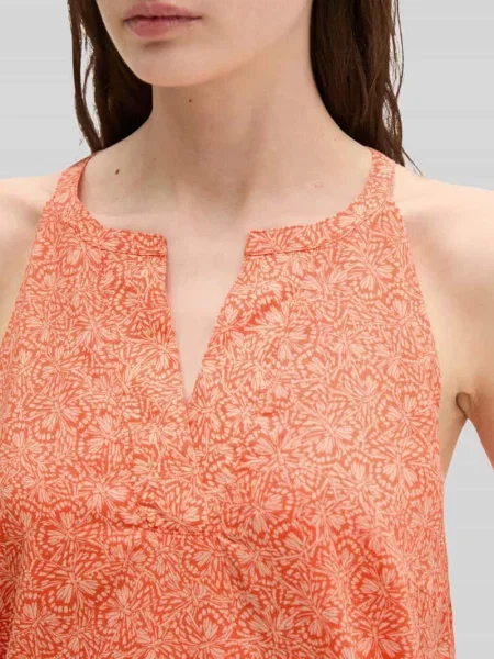 Sukienka casualowa o kroju loose fit z czystej bawełny Marc O'polo pomarańczowa