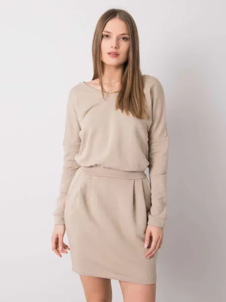 Rochie Fashionhunters de costum bej