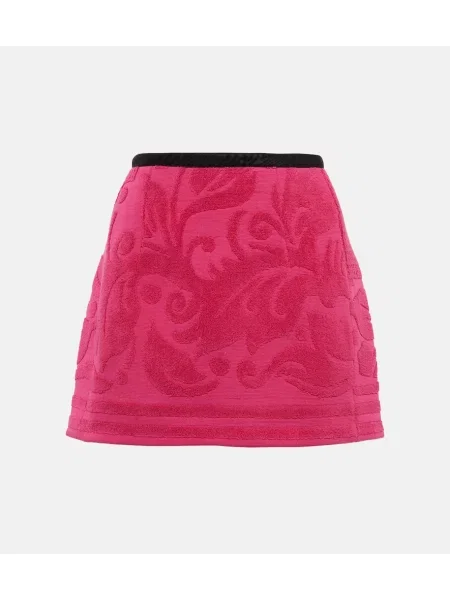Fustă Marine Serre din jacard roz