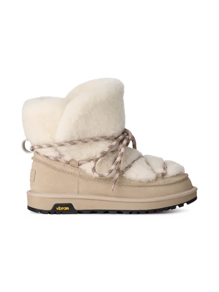 UGG W Classic Tread Fluffed Boot snehule dámske béžová