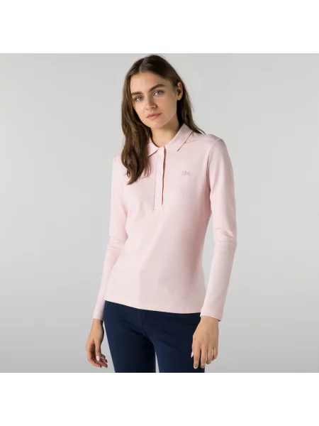 Поло Lacoste розовое