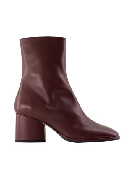 Buty do kostki Aeyde skórzane czerwone