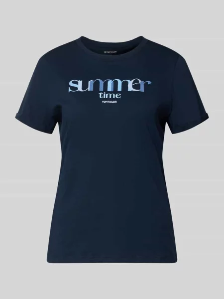 Męski t-shirt o kroju regular fit z czystej bawełny Tom Tailor