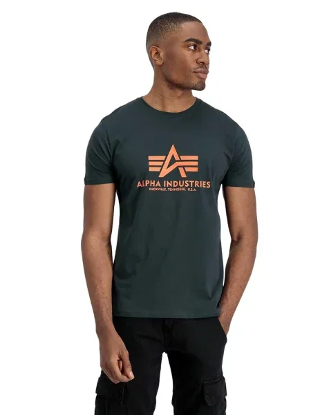 ALPHA INDUSTRIES Tričko tmavozelená zelená
