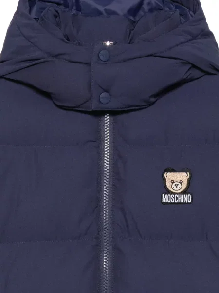 Płaszcz dziecięcy Moschino niebieski