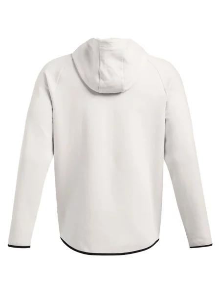 Mikina Under Armour Unstoppable Fleece Full HD summit white/black bílá