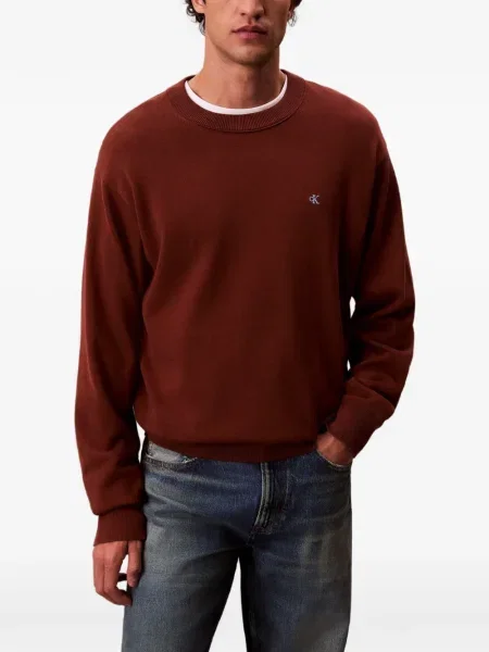 Pulover Calvin Klein Jeans maro